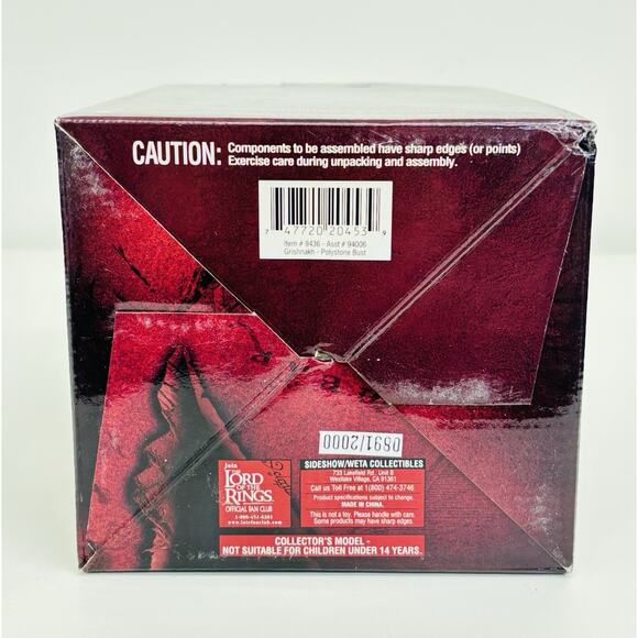 Sideshow Weta Grishnakh 1:4 Bust Lord of the Rings Two Towers LOTR 0891/2000 New - Picture 8 of 9